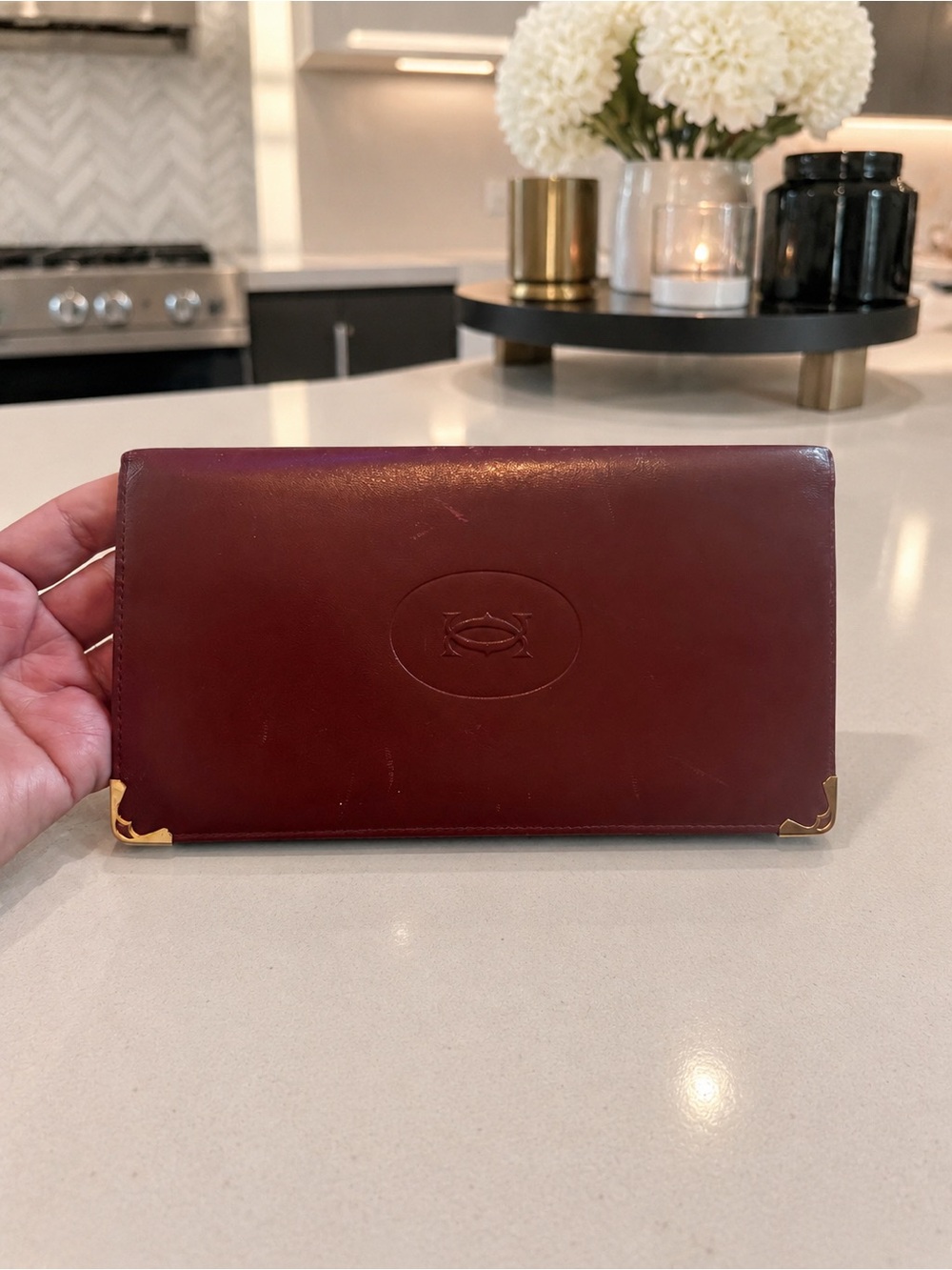 Vintage 1980s Must de Cartier Paris International Long Wallet